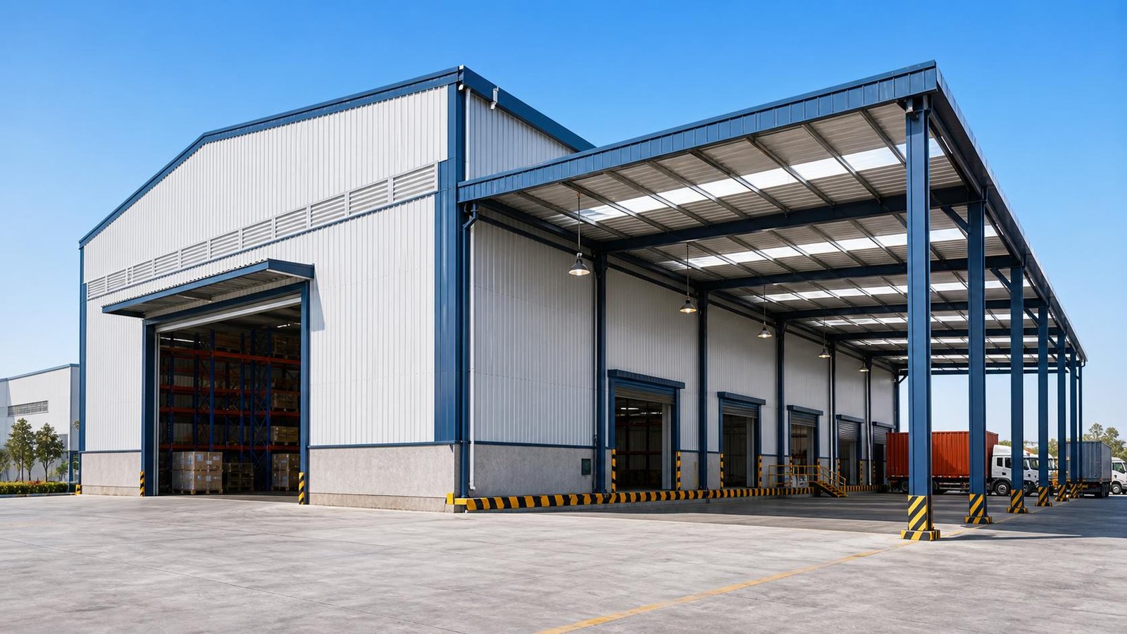 Comparison of tensile structure and PEB shed systems