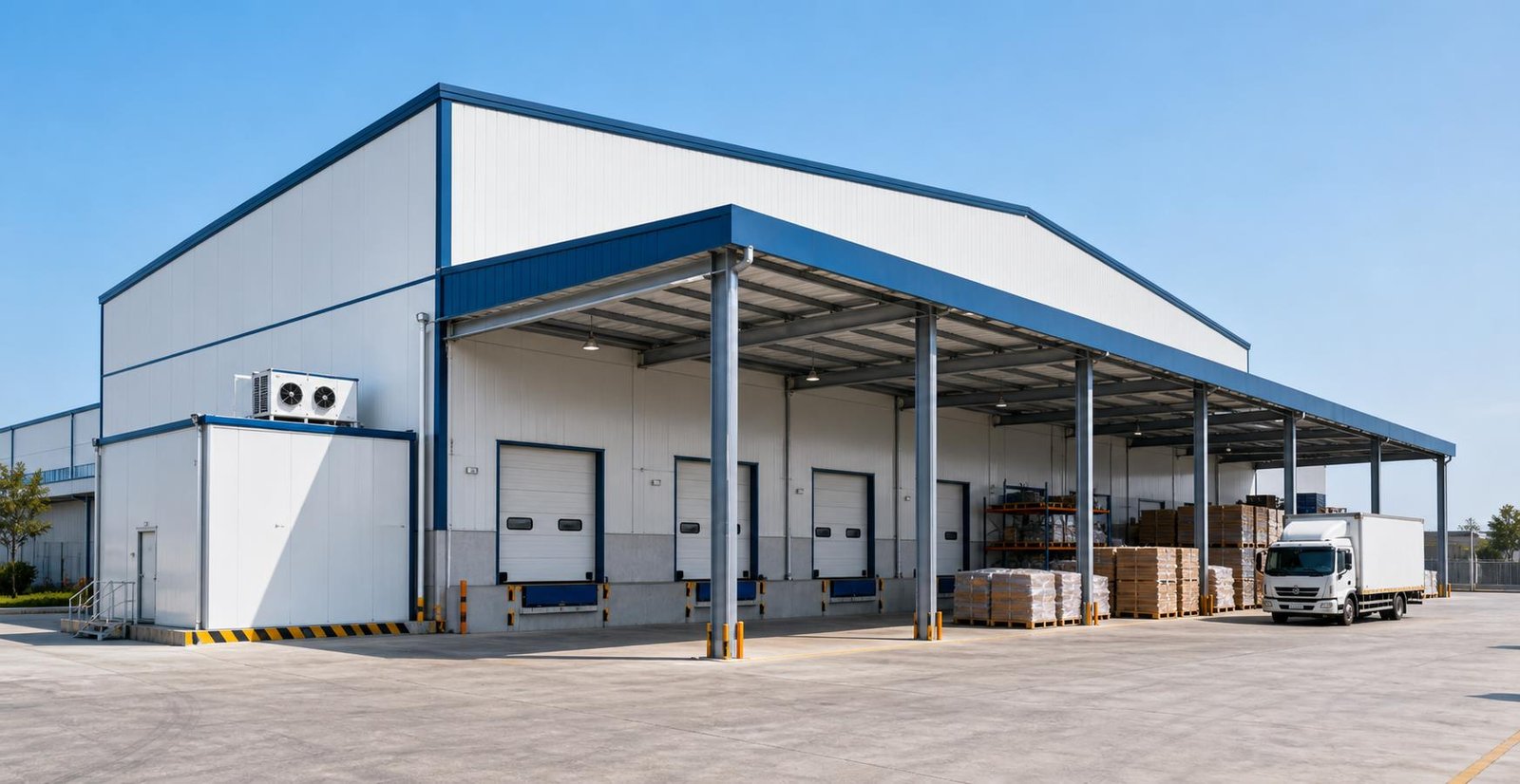 Warehouse Storage Shed for Gwalior tensile structure work