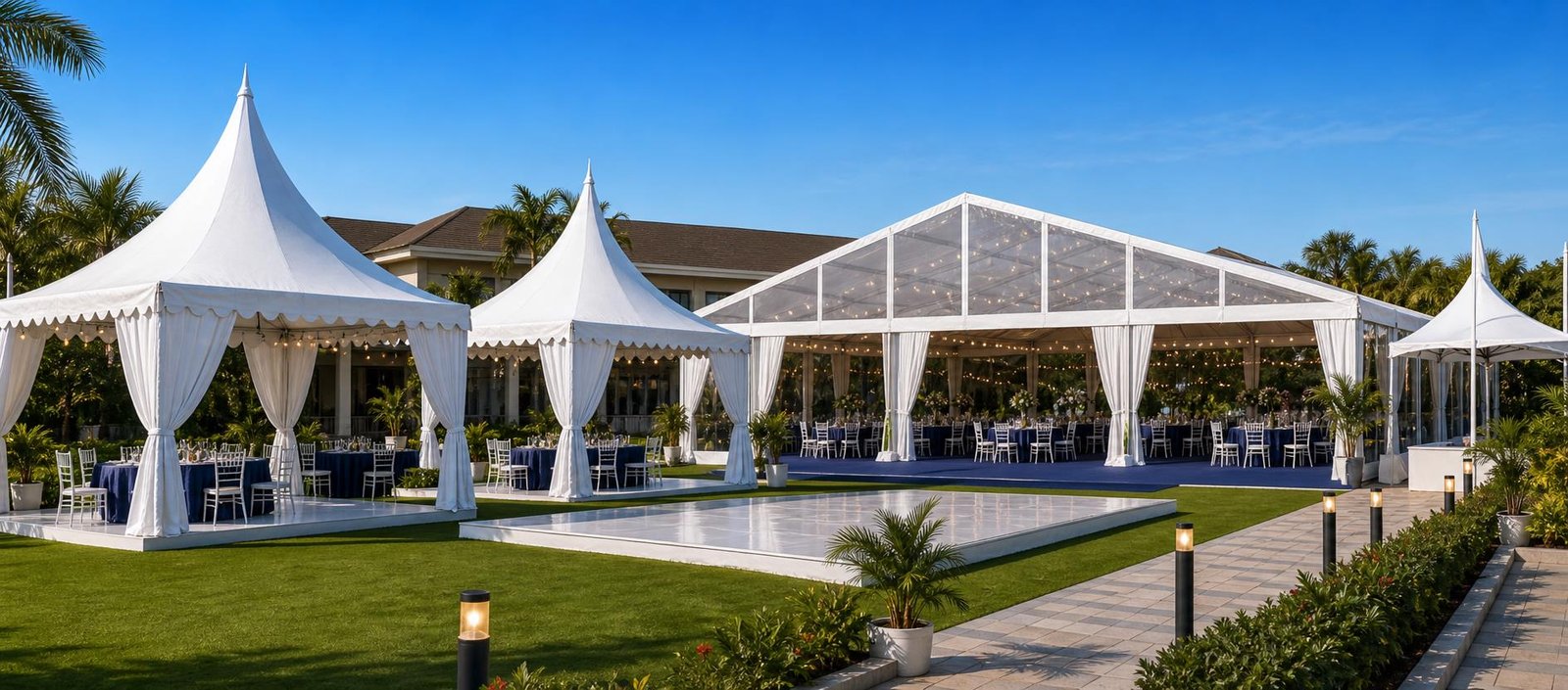 Tent Structure Project for Bareilly tensile structure work